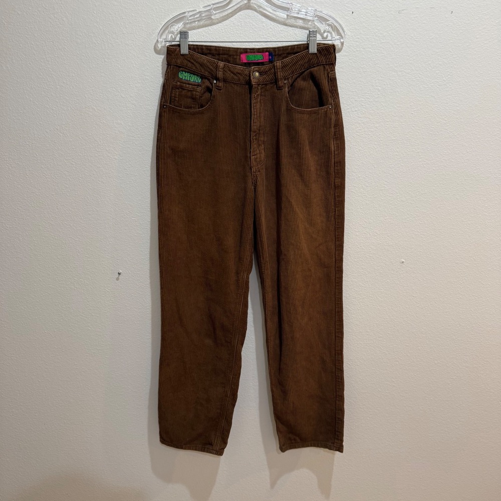 Empyre Tori Brown Corduroy High Rise Tapered Pants Womens 6 Skate Streetwear